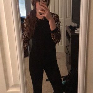 leopard hooded 3/4 length sleeve small blouse